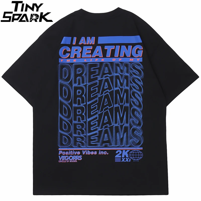 Hip hopové streetwear tričko Tričtiny tlačené tričko 2024 Muži harajuku bavlnené neformálne tričko jarné letné leto s krátkymi rukávmi Tops Tops