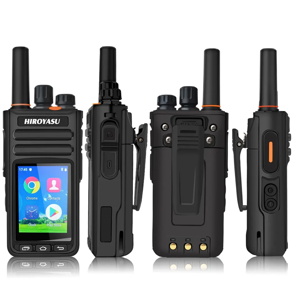 Hiroyasu HI-B8 2G 3G 4G Cell Network WiFi Zello POC FM Walkie Talkie Android 9.0 Telefónne hovory GPS 2.4 ”dotyková obrazovka