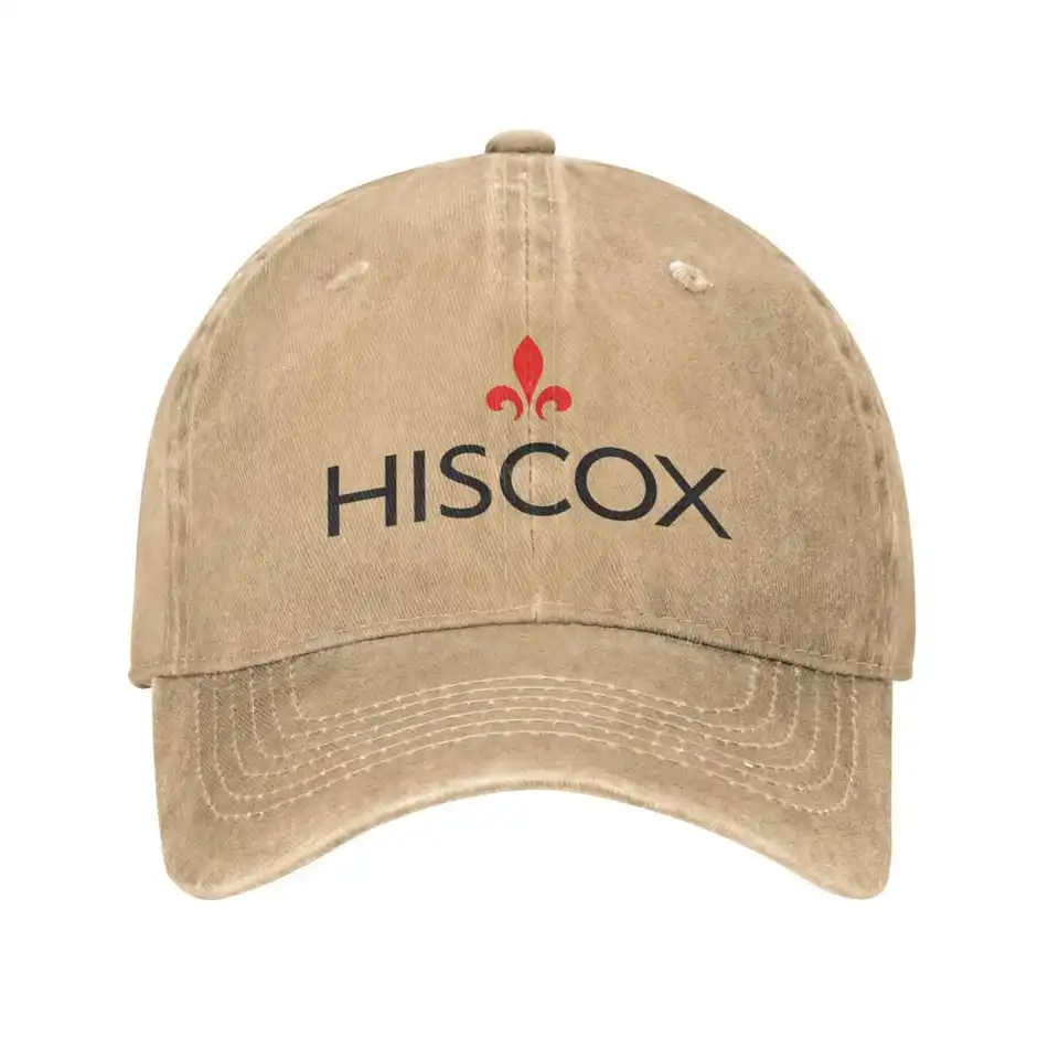 Hiscox Logo Kvalita džínsovej čiapky pletená klobúk baseball čiapka