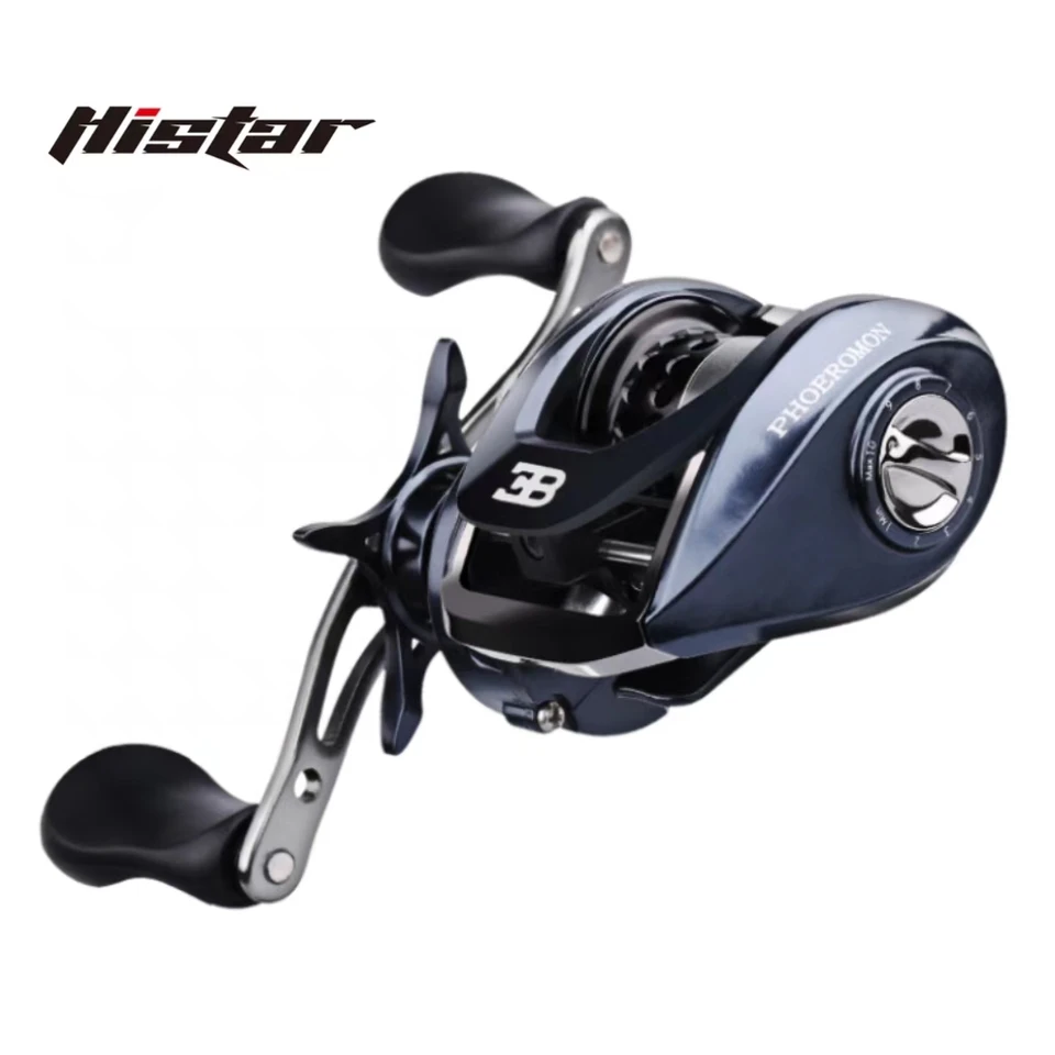 Histar pH dvojité cievky 6.3: 1 pomer 8 kg drag Power SS 14BB Magnetický brzdový systém baitcasting rybársky navijak
