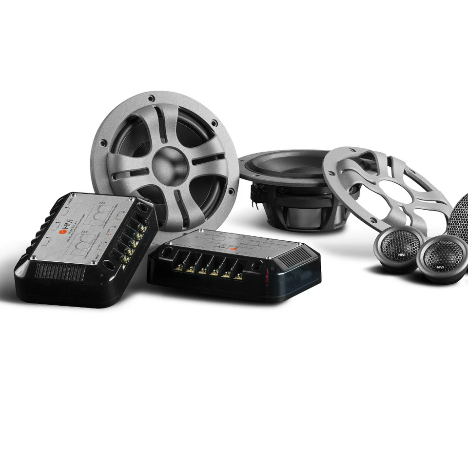Hivi Hi-Fi Professional 3-Way 6,5-palcový reproduktorový systém DX-365 pre ovládače automobilov ConfigurationTweeter, MidRange, Bass