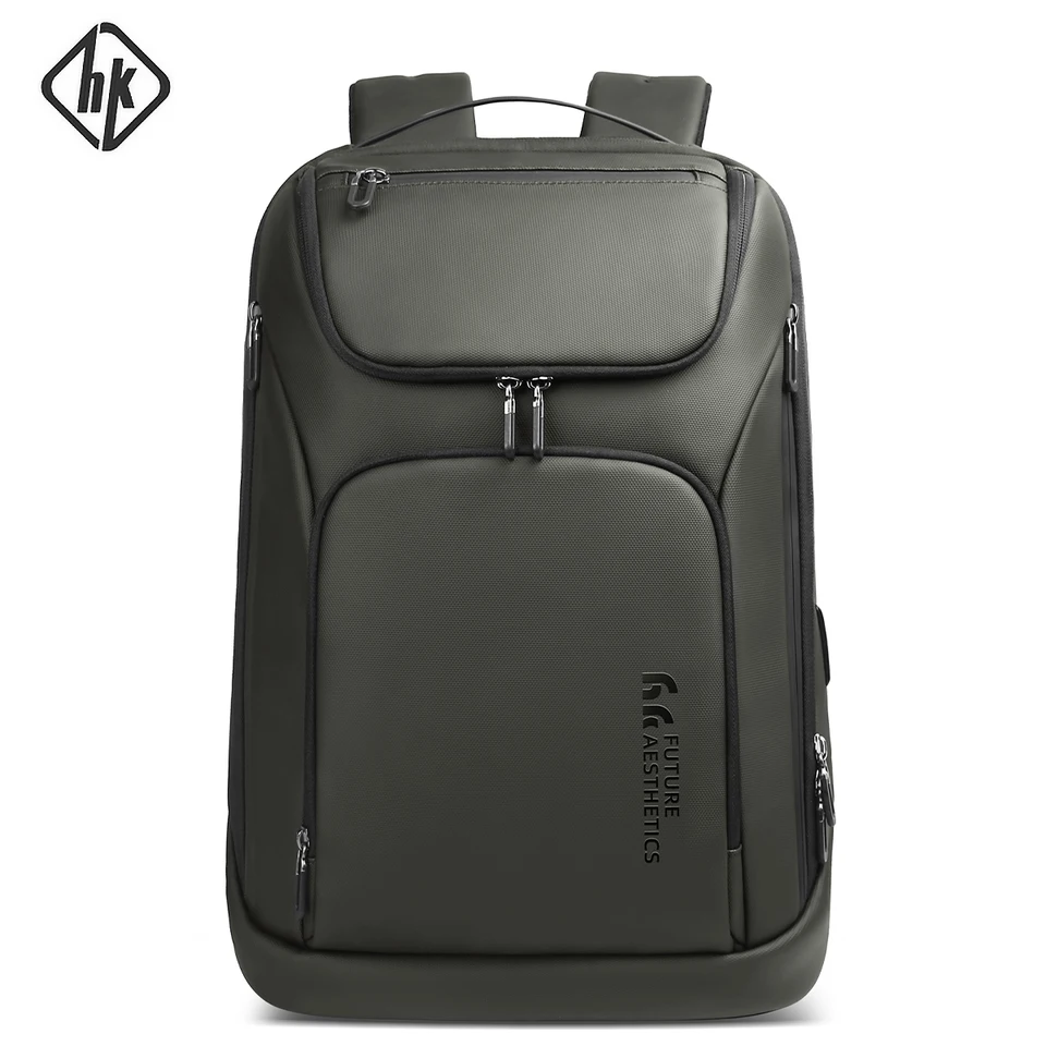 HK High Capacity Business Backpack Men Cestovný taška WotoProof 17.3 