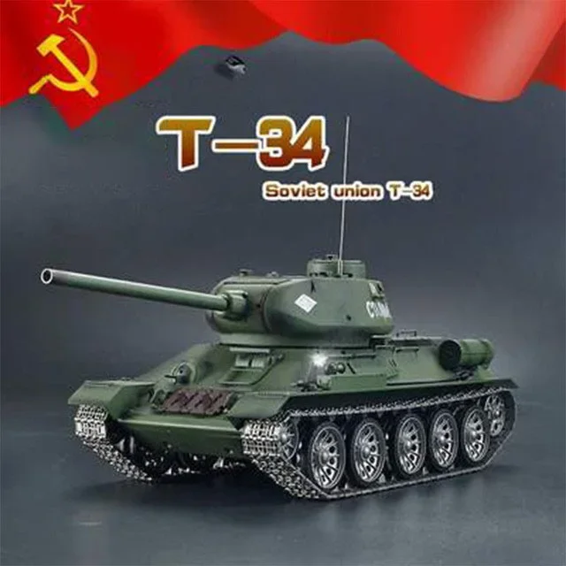 HL 3909-1 SU T34/85 Model Tank diaľkového ovládacieho prvku kovového diaľkového ovládača vo veľkom meradle Multifunkcia bitky Konkurenčná simulačná simulačná nádrž RC CAR CAR