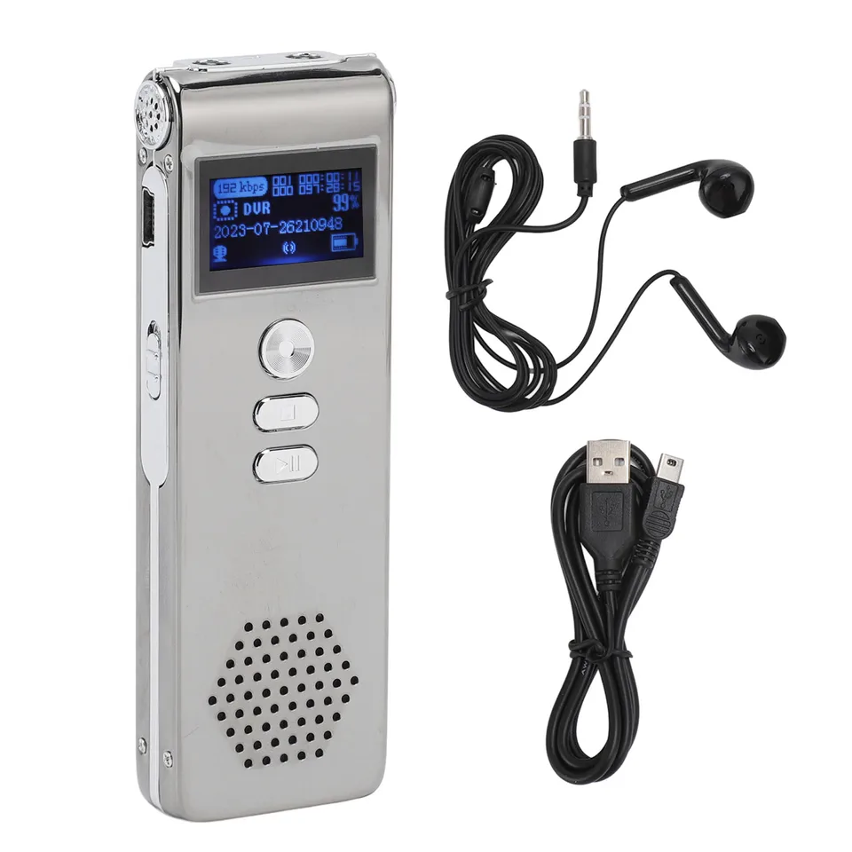 Hlasový rekordér MP3 WAV 192 kbps
