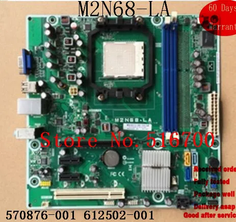 Hlavná doska pre notebook PC pre HP M2N68-LA 570876-001 612502-001