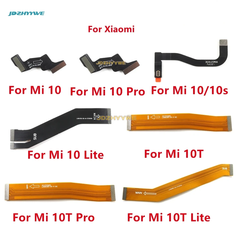 Hlavná doska základná doska LCD Displej Flex Cable pre Xiaomi Mi 10 10T 10S Pro Lite 5G Mi10 Mi10Lite Mi10Pro Mainboa