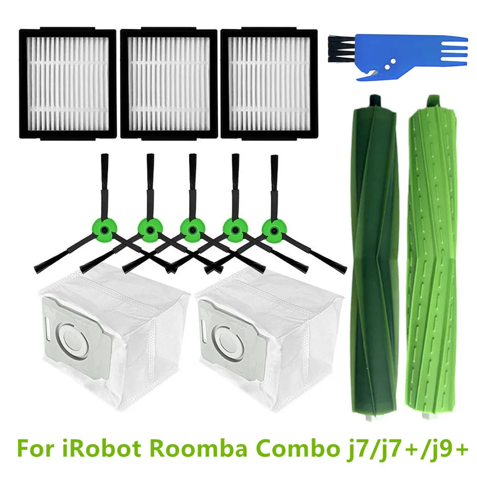 Hlavné filtre HEPA Filtre pre IROBOT ROOMBA COMBO J7/J7+/J9+ HEPA Filter Bočné kefy Vysávače
