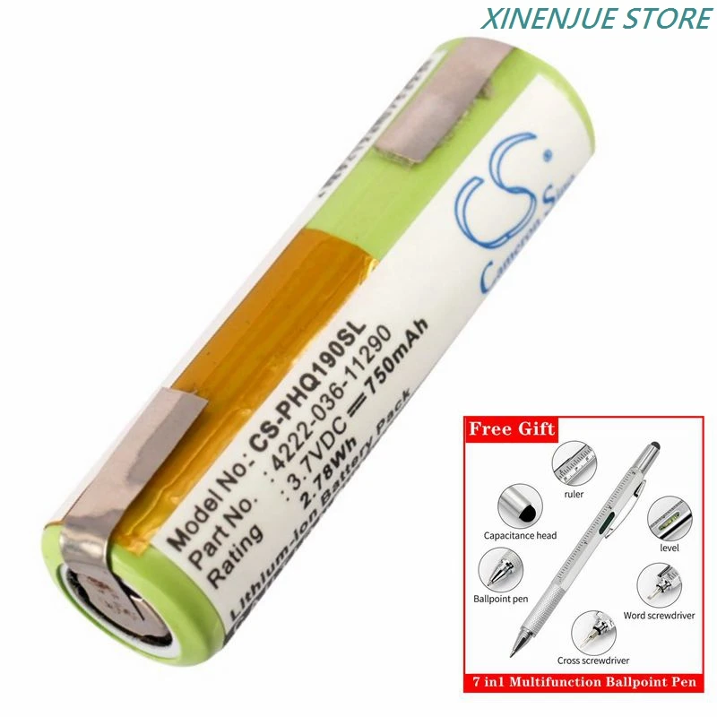 Hlinená batéria 3,7 V/750 mAh pre Arcitec PT920/21, RQ1060, RQ1090, RQ1250, Panasonic ES8103