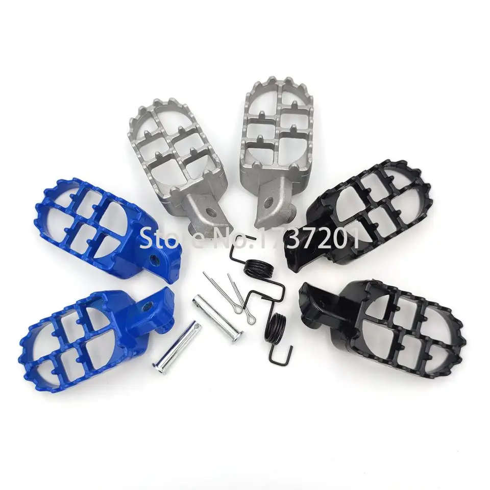 Hliníková noha Footre Pegs Footpeg pre Yama Ha PW50 PW80 PW 50 80 TW200 TTR90 TTR90E PIT Dirt Motokros Motokros Motocykel