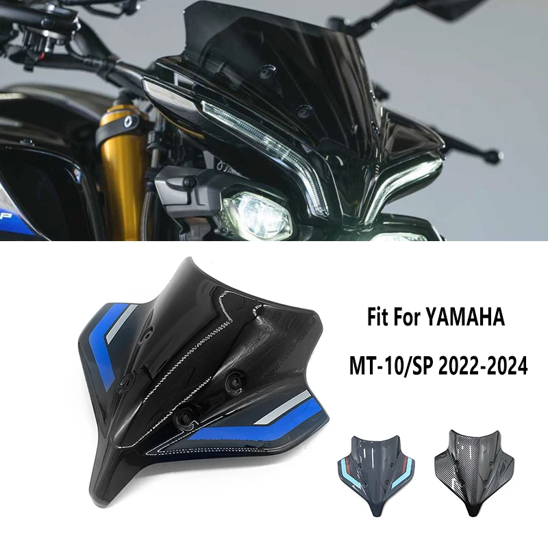 Hliníková súprava na čelné sklo motocyklového skla pre deflektor pre Yamaha MT-10 SP MT10SP MT10 MT10 2022 2023 2024