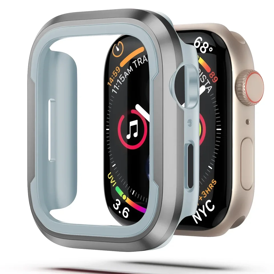 Hliníková zliatina+kryt nárazníka pre Apple Watch Case Ultra 2 49 mm Iwatch Series 10 9 8 7 6 5 SE 46 mm 42 mm 44 mm 40 mm ráme