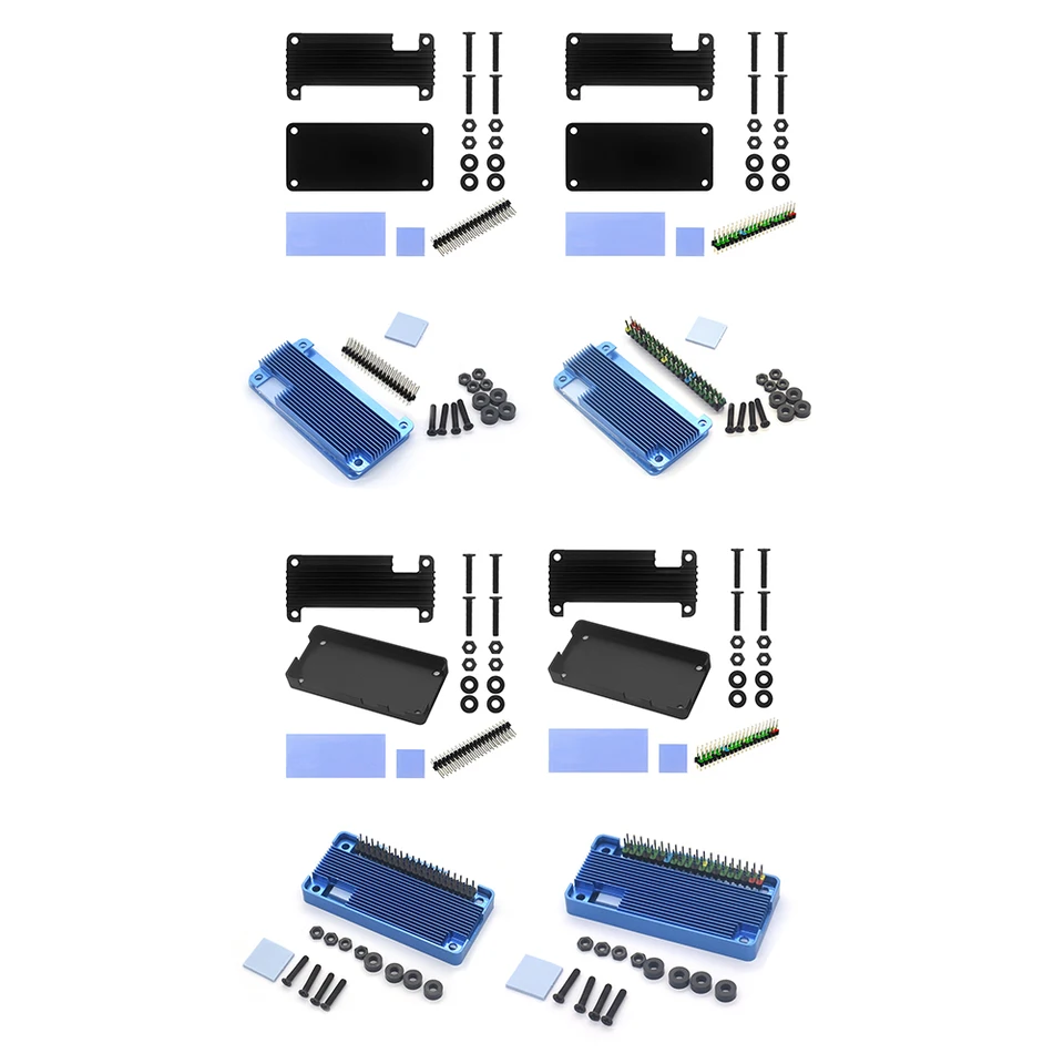 Hliníková zliatina Pobreží kryty krytu krytu puzdro pre Raspberry Pi Zero/Zero w/nula 2W Príslušenstvo