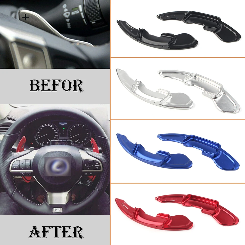 Hliníkové auto volant na volant Paddle Shifter Direct Shift Shift Gear for Lexus GS Series GS250 GS350 2012 2013 2014 2015 2015 2016
