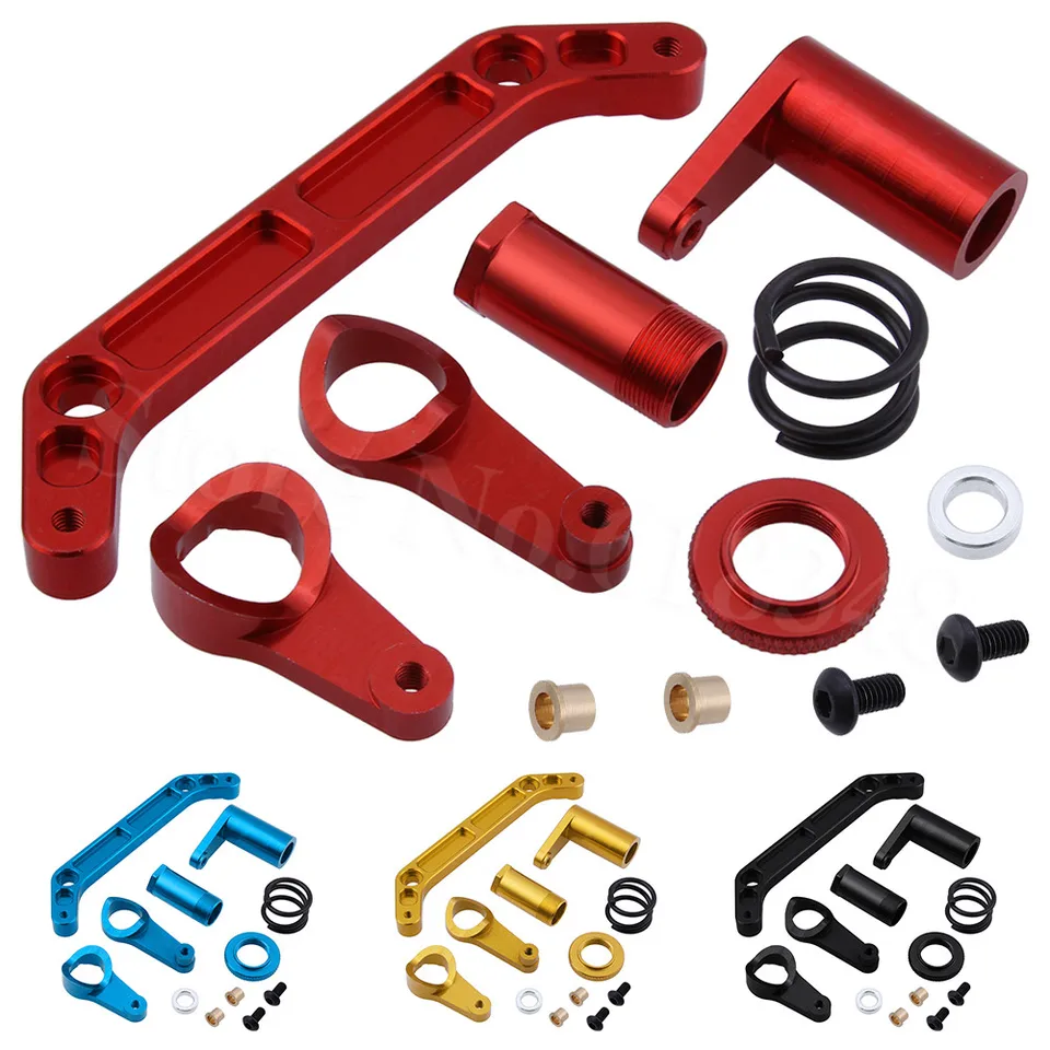 Hliníkové riadenie Servo Saver Complete Set EA1009 EA1011 pre JLB Racing Gepard 1/10 Upgrade kefy RC Monster Truck Monster