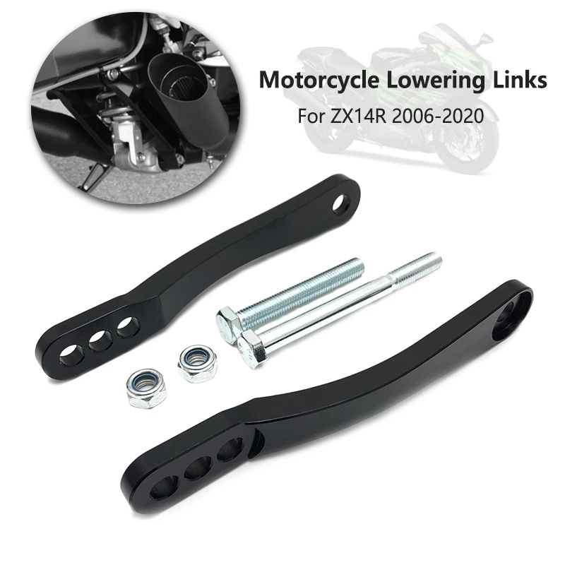 Hliníkové suspenzia Zníženie prepojenia Kad súpravy pre kvapky pre Kawasaki ZX14R ZX14 ZZR 1400 ZX-14R 2006-2020 2017 2018 2018 Motocykel Motocyklu