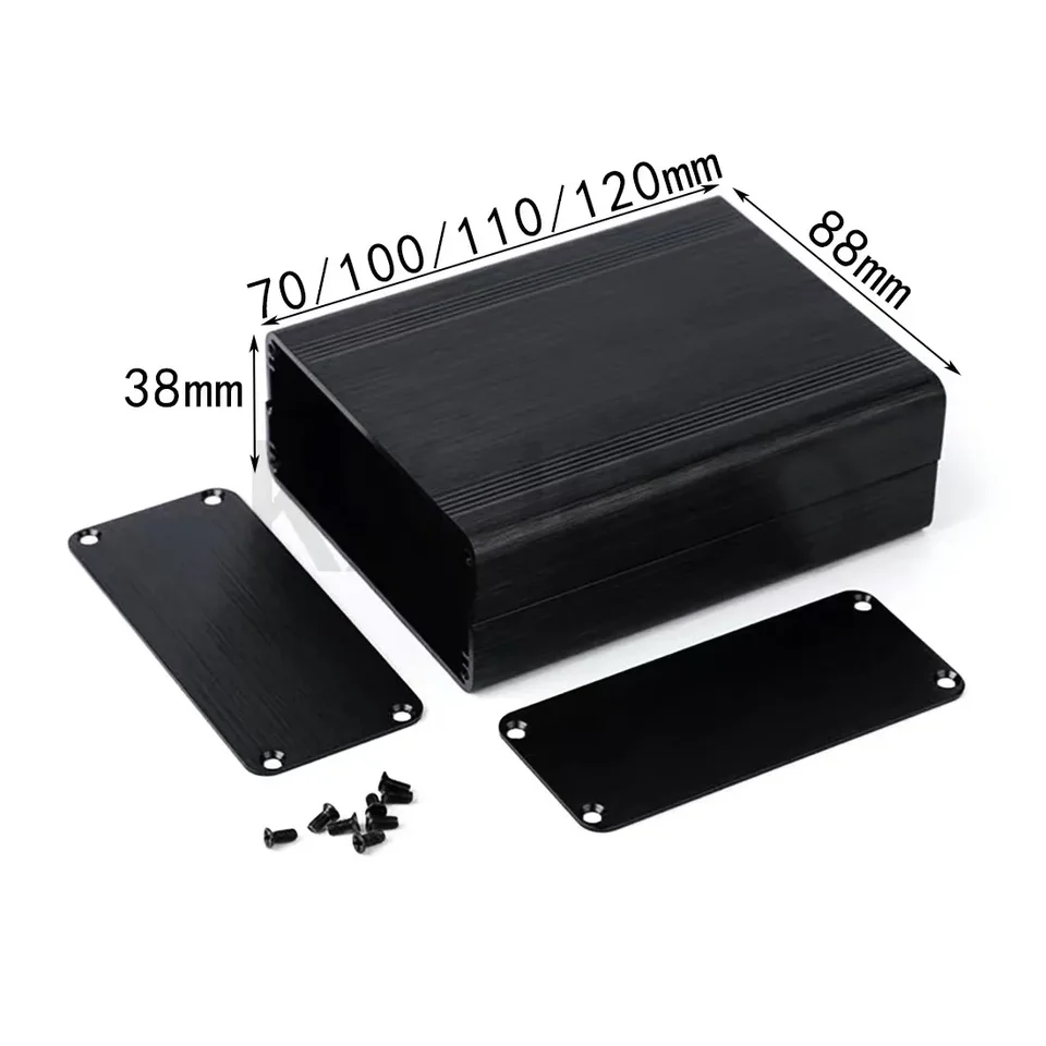 Hliníkový kryt 88*38*70/100/110/120 mm obvodová doska Box Box Elektronický prístrojový prístrojový profil shell Controller Prispôsobenie