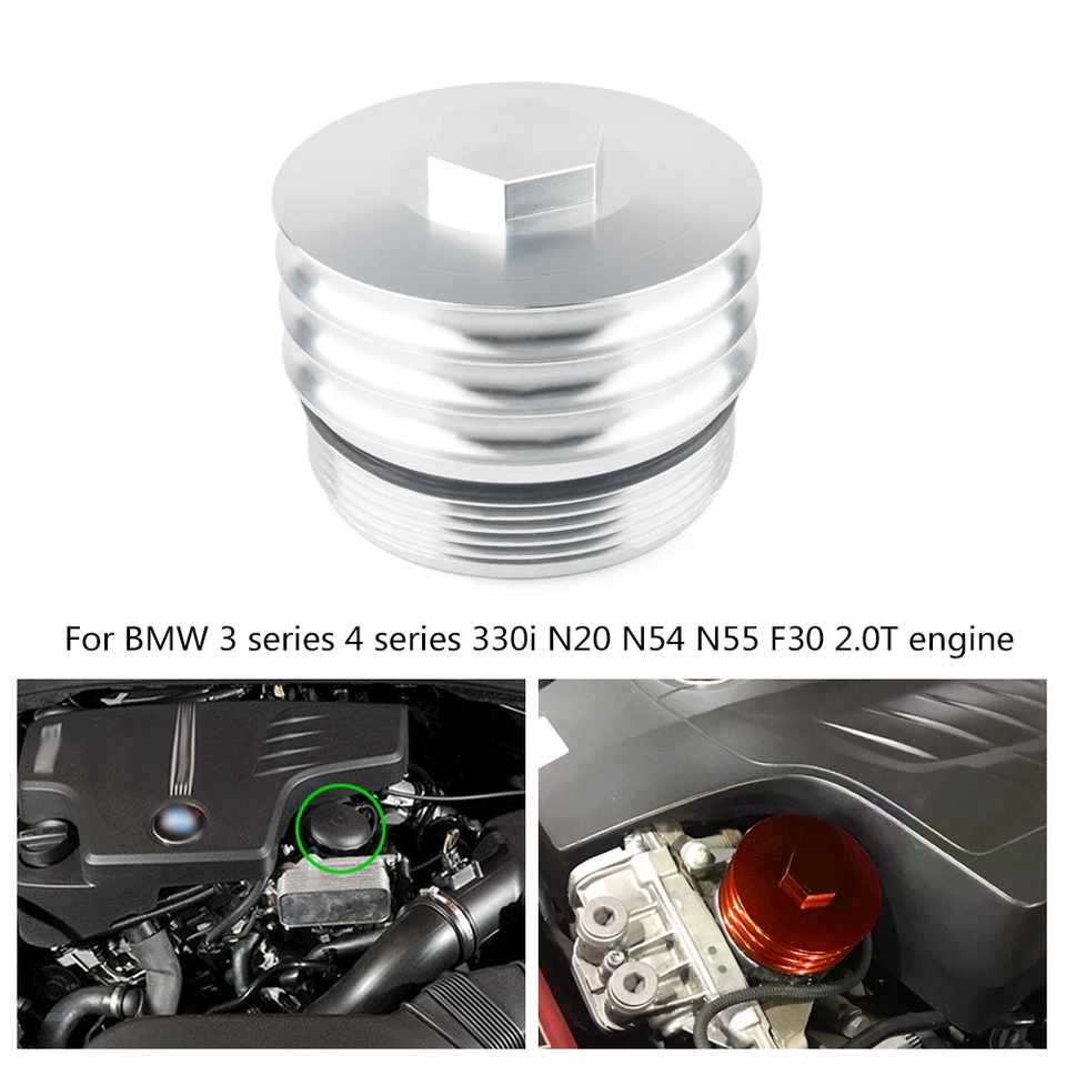 Hliníkový motorový olejový filter chladiaci plášť pre krytie plášťa pre BMW 3 série 4 série 330i N20 N20 N20 N54 N55 F30 2,0T MOTOR