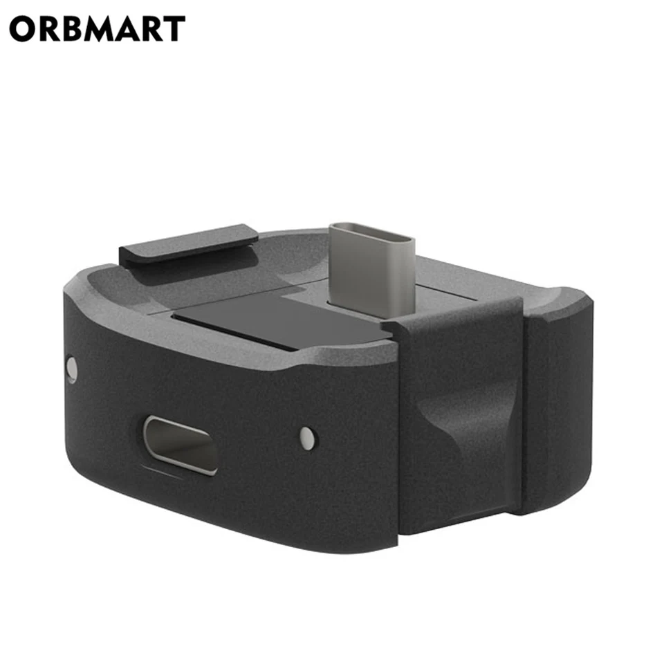 Hliníkový nabíjací adaptér na nabíjací adaptér typu C pre DJI Osmo Pocket 3 s 1/4 skrutkového otvoru konektora TRODOD Držiak fotoaparátu