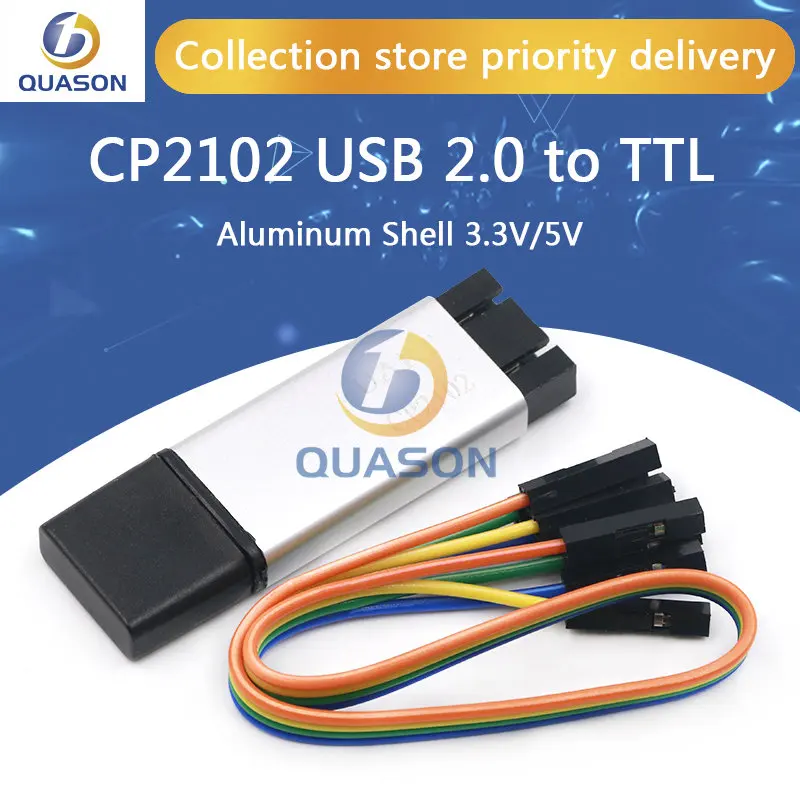 Hliníkový škrupina CP2102 USB 2.0 až TTL UART Modul 6pin Serial Converter STC Nahrádza FT232 SPORTAD 5V/3,3V pre Arduino