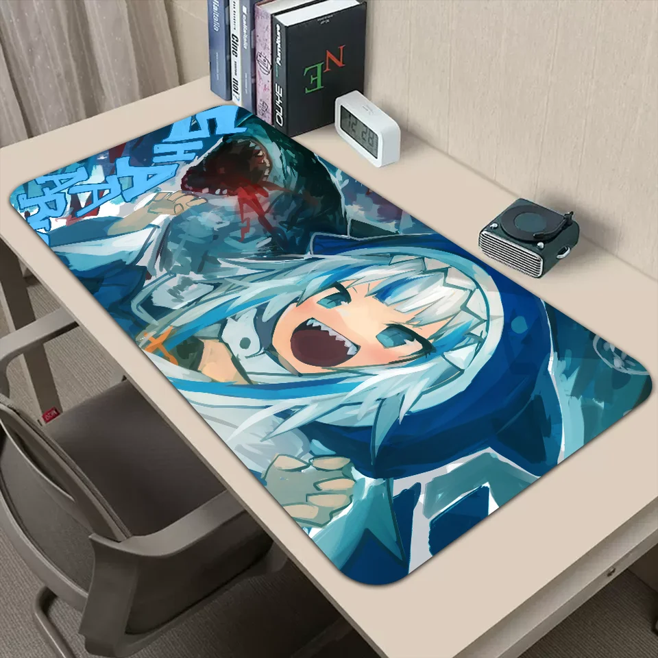 HloLive Gawr Gura myš Mouse podložka veľká počítačová podložka PC PC Gamer LoPtop Mous Mous Myt Laptop Klávesnica Pad Office Desk Mat
