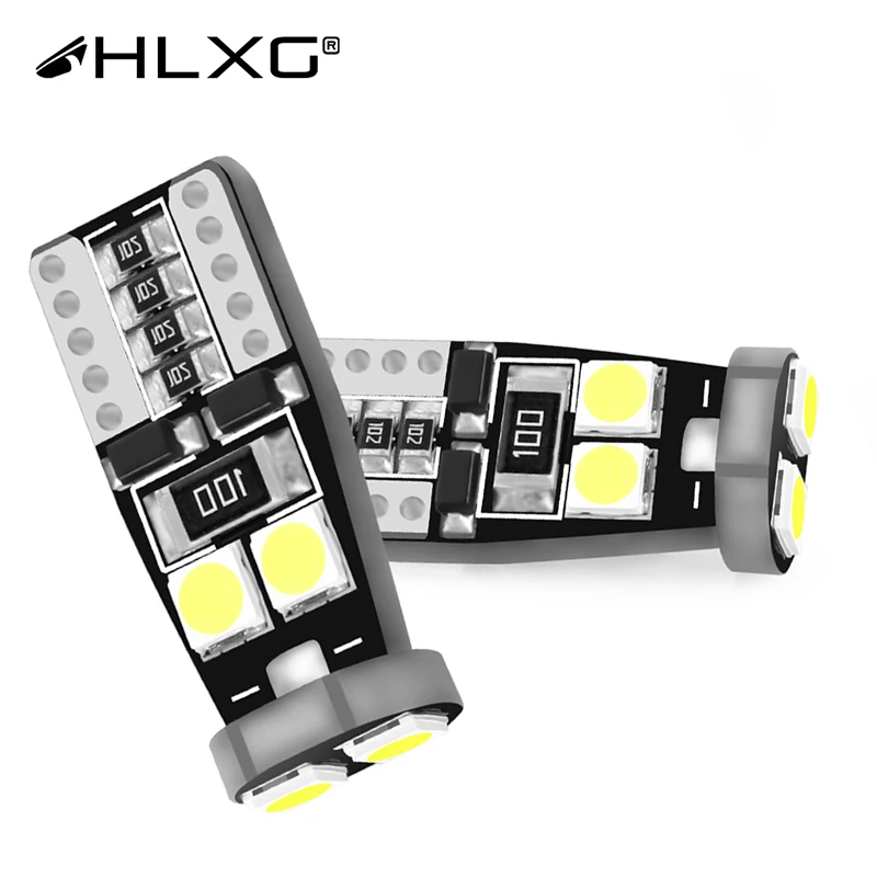 HLXG T10 LED LED 2KS Super jasné nové W5W LED klinové parkovisko Parkovacie žiarovky automobilové čítacie žiarovky WY5W 168 501 2825