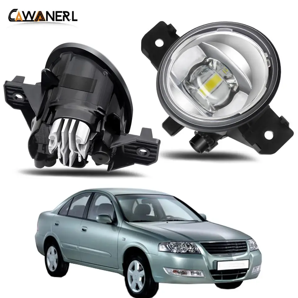 Hmlové svetlo montážne auto vpravo + ľavá strana LED LED Hmlová lampa DRL 12V pre Nissan Almera 2/II (N16) Hatchback Saloon 2001-2006