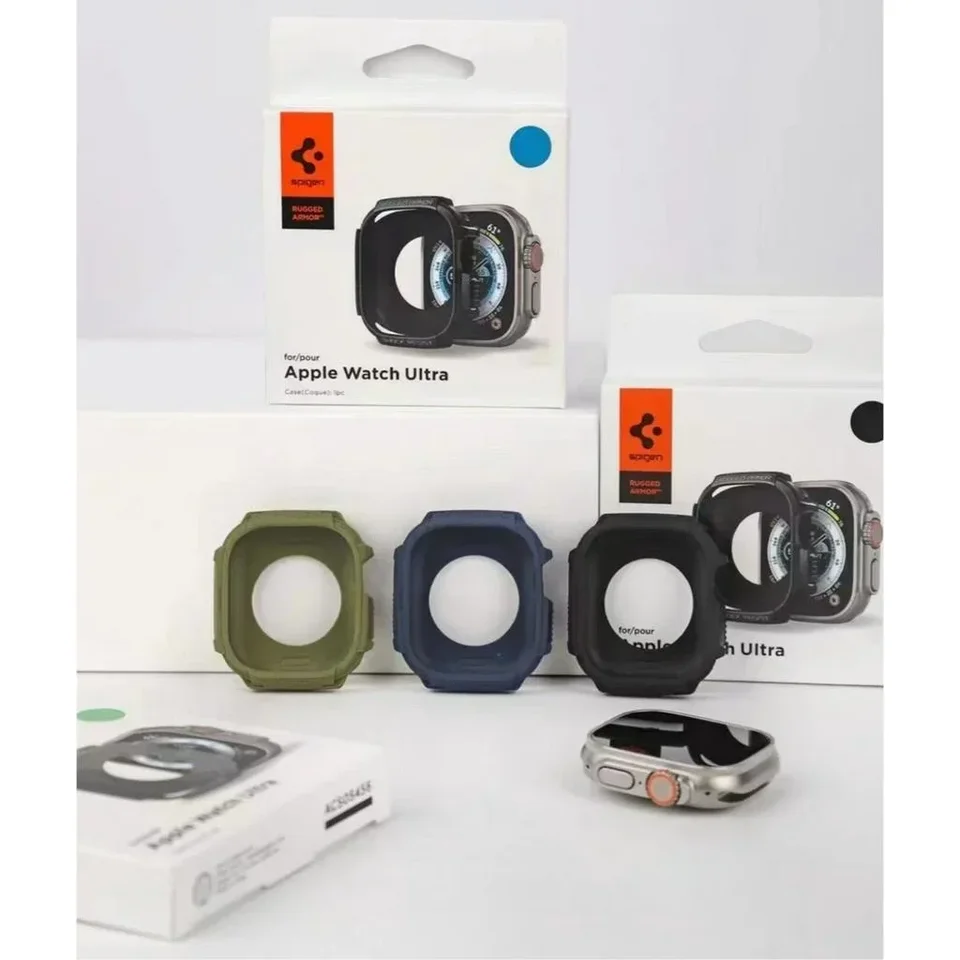 HMT SPG Rugged Armor 2 Gen Puzdro pre Iwatch Ultra 49mm Series 7/SE/6/5/4 45 mm 41 mm ochranné puzdro pre Apple Watch TPU Soft Case TPU
