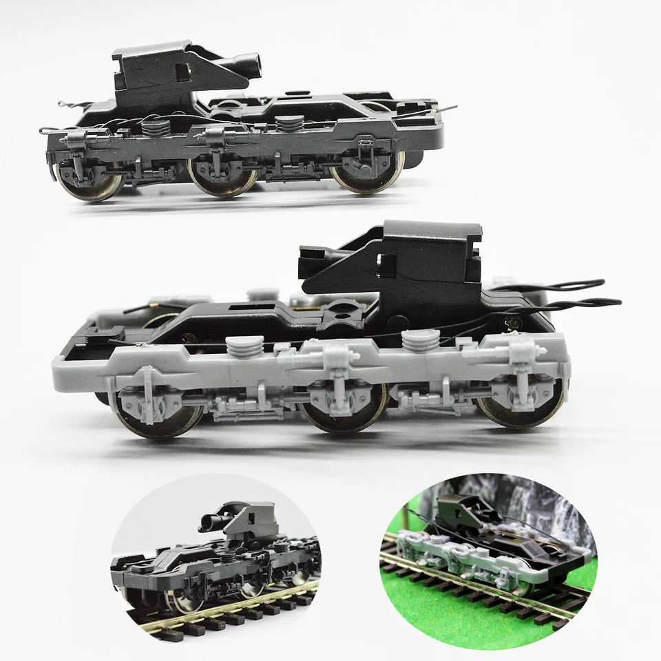HO Stupnica 1:87 podvozok Bogie Model DC 9V Universal Train Under -manžel