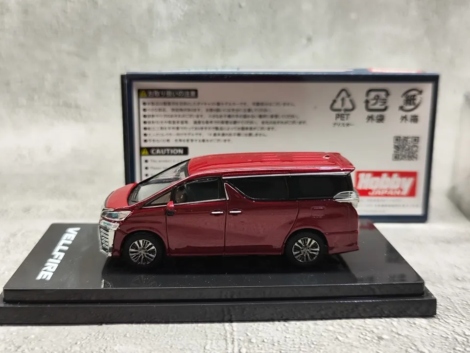 Hobby Japan1: 64 Vellfire H30W Collection Collection Die Cast zliatiny Model dekorácie Darček
