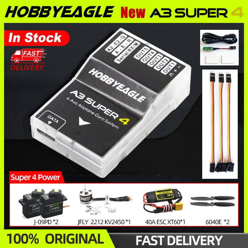 Hobbyagle A3 Super 4 A3S4 Super4 Flight Controller 6-osový letecký a stabilizátorový systém štandardný RC lietadla Fix-Wing