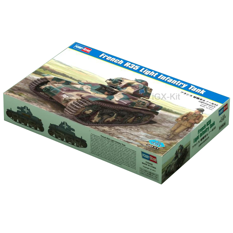 Hobbyboss 83806 1/35 v mierke francúzsky R35 Svetelná pechota vozidla Hobby Craft Toy Plastic Model Building Kit