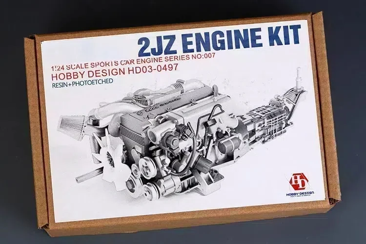 HobbyDesign 1:24 2JZ Model motora HD03-0497 Modifikácia a monifikácia modelových príslušenstiev