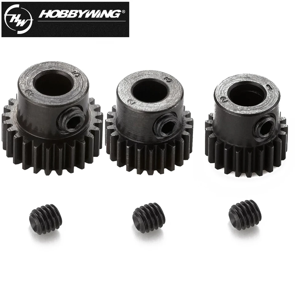 Hobbywing 48p 23T/21t/25t 5 mm hriadeľ oceľový pastorok pre RC Hobby Motor Gear 1/10th SCT/Truck/Monster
