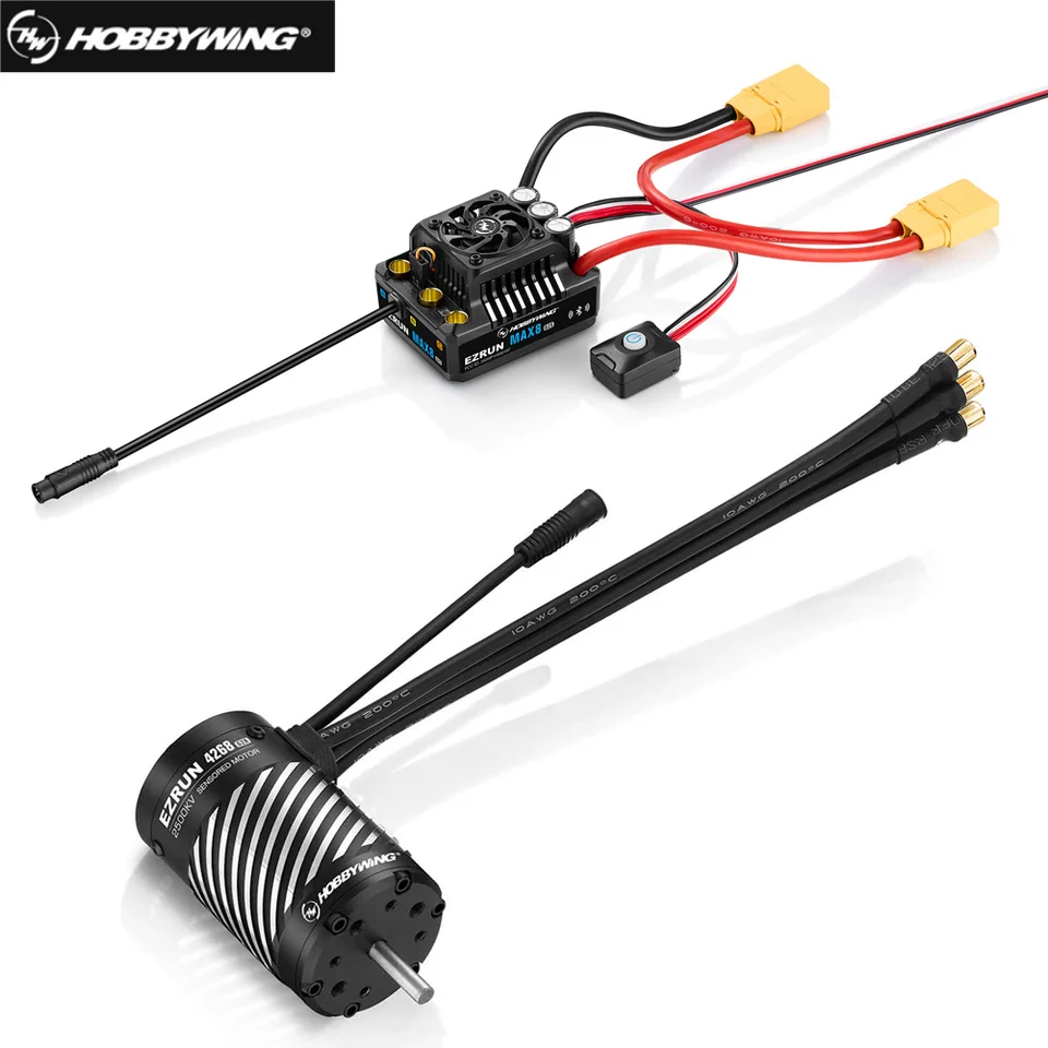 Hobbywing Ezrun Max8 G2S 160A ESC 4268 2500KV 4278 2250KV G2R Motor Brushless Senored Combo Combo pre 1/8 RC Car Buggy Monster Truck