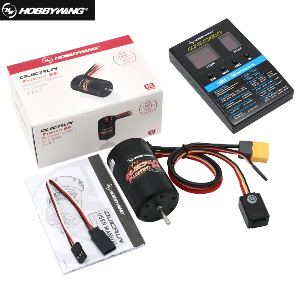 Hobbywing Quicrun Fusion SE 1200KV/1800KV Sensored Brushless Motor postavený v 40A ESC 2 v 1 vodotesnom pre 1/10 1/8 RC Auto časti