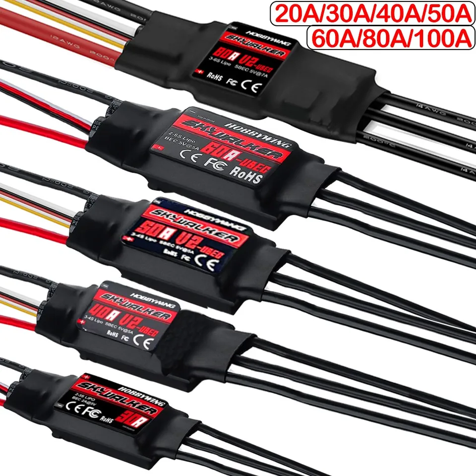 Hobbywing Skywalker 20a/30a/40/50a/60/80a/100a/brushless ESC SpeedController s UbeC pre vrtuľník RC FPV Quadcopter