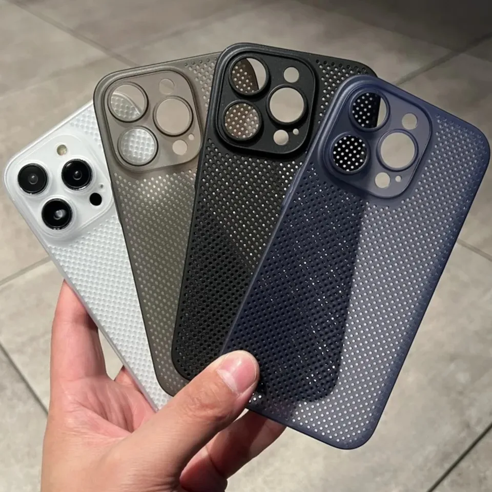 Hoce Tepelné rozptyľovanie priedušného chladiaceho puzdra pre iPhone 16 15 14 plus 13 12 11 Pro Max