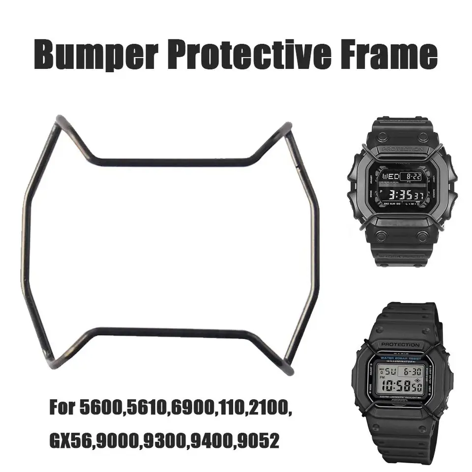 Hodinkový nárazník z nehrdzavejúcej ocele proti škrabaniu pre C-Asio G-Shock DW5600 GW-5000 5035 GW-M5610 Príslušenstvo Kovový ochranný ochranný kryt