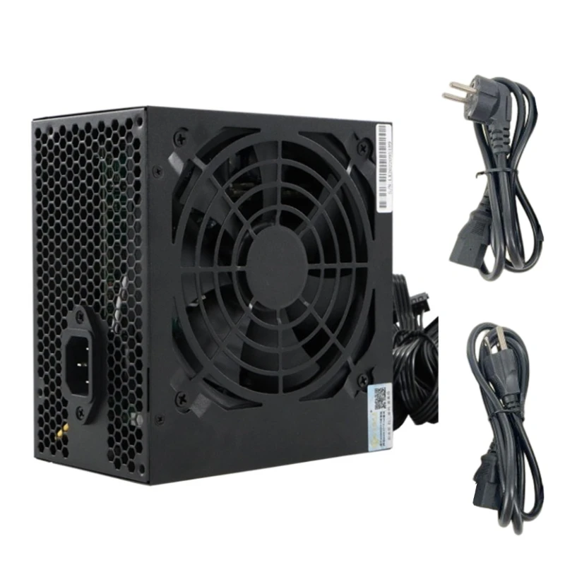 Hodnotené napájanie herného napájania pre PC pre PC, 24pin 12V ATX ​​AC180-264V ATX-400W 12 cm čierneho hydraulického ložiska Vysoko kvalita