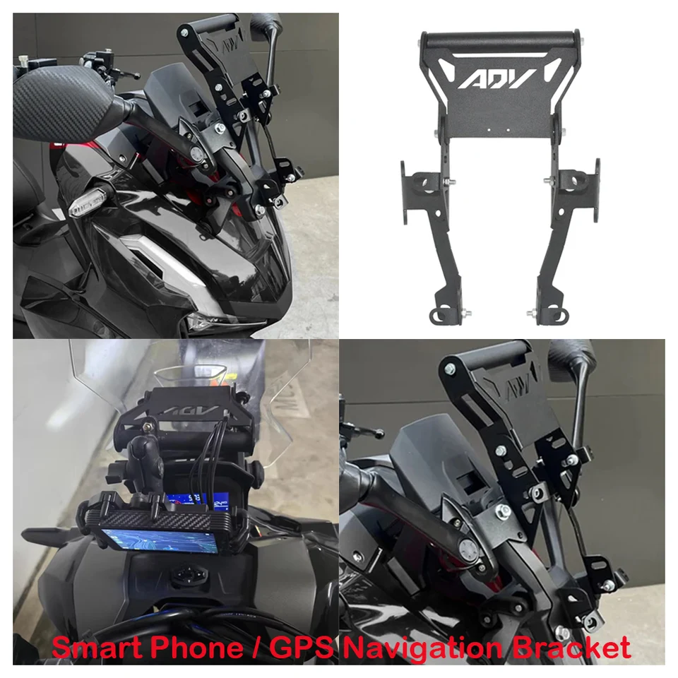 Hodí sa pre Honda Adv160 Adv 160 ADV-160 2023-2025 Motocykel predný predný sklo GPS navigácie Smart Phone Adapt Integrated Držiteľ