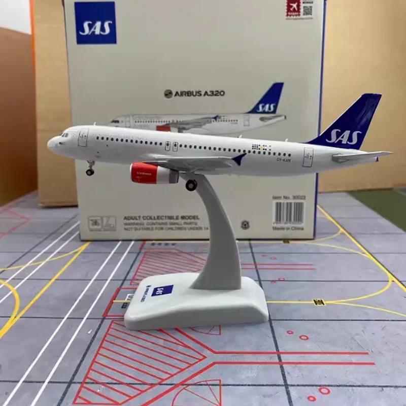 Hogan Wings Alloy Stupnica 1/200 SAS A320 Osobné lietadlá hotový model OY-KAN Model zberateľských hračiek pre chlapcov