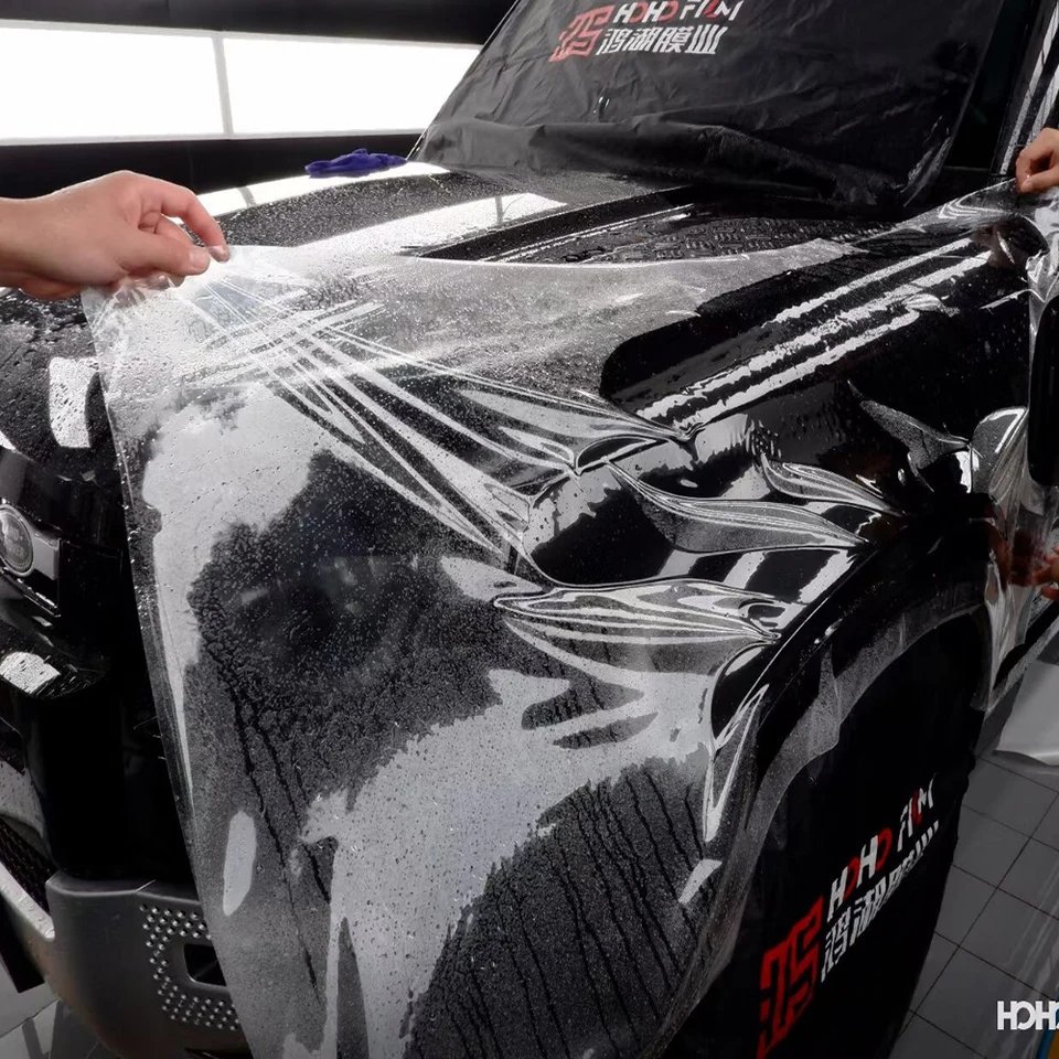 HOHOFILM 152CMX400CM PPF CAR CARLE OBCHOD FILM CLEAR BRA Automatické povlaky Číry automobil Prehľadné adhezívny film TPH Material PPF