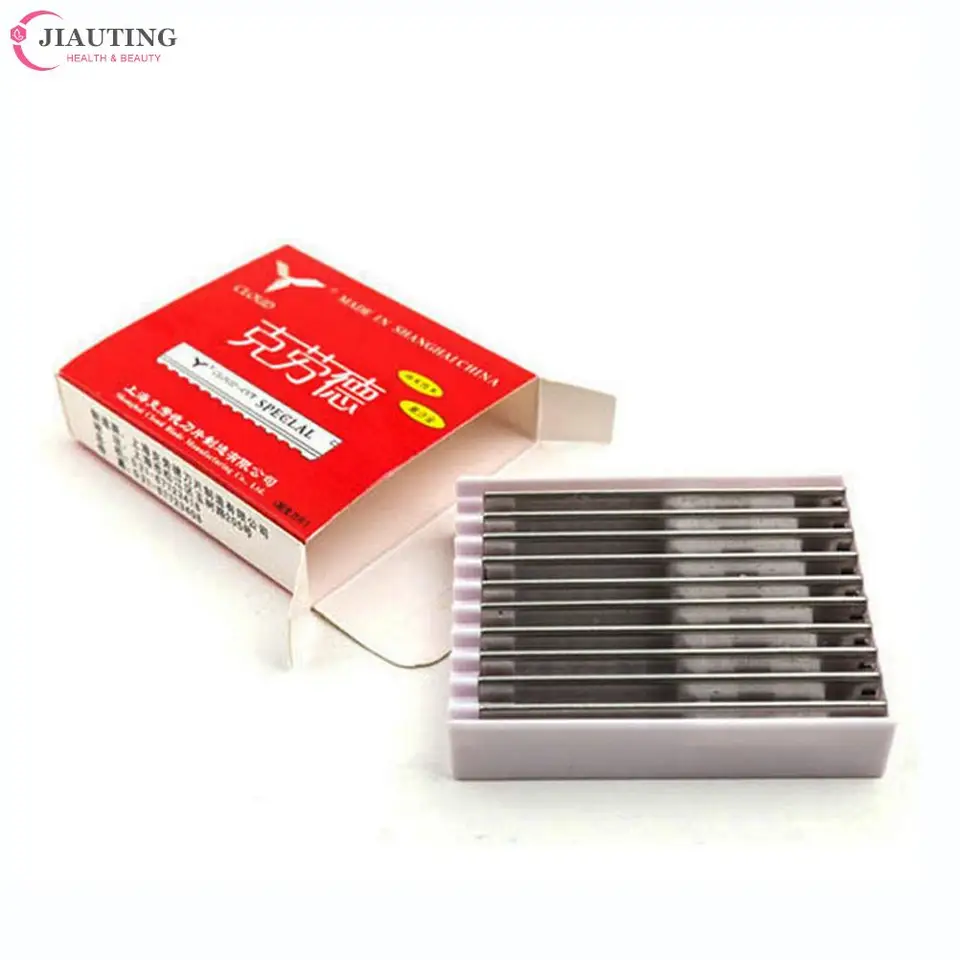 Holenie na vlasy Styling Razor Blade Top Kvalita 10pc nahradenie kaderníka Sawtooth Salon Home Profession Tool