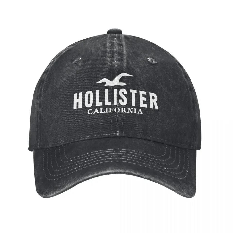 Hollisters Kalifornia biele logo umývané baseballová čiapka Čajový hip hop hop klobúky letné unisex muži slnečné ochrany baseballových čiapok