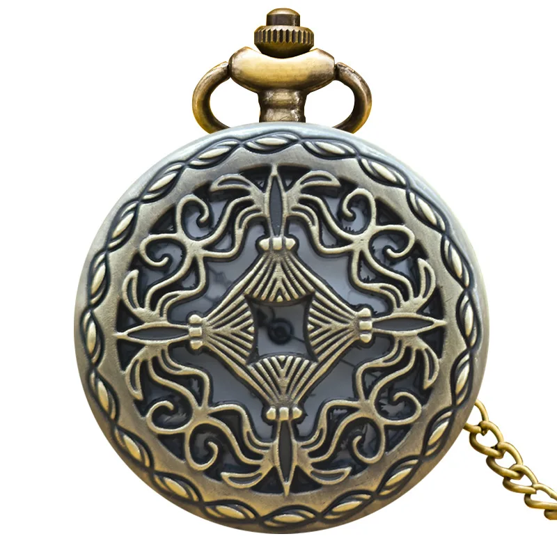 Hollo čínsky uzol Quartz Pocket Watch Retro Flip Pocket Watch Walls Wall Watch Classic Flip Pocket Watch Gift
