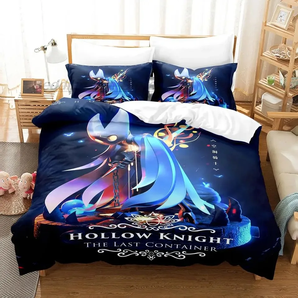 Hollow Knight Bedding Set Single Twin Full Queen King Size Bed Set Aldult Kid Spálňa Duvetcover Sets 3D tlač Anime Kawaii Kids