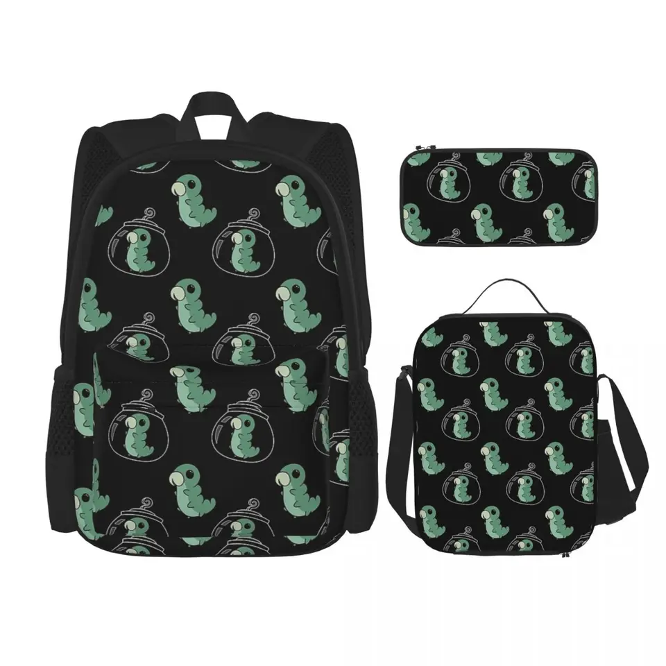 Hollow Knight Grub Pattern batohy chlapci dievčatá Študenti Bookbag Škola