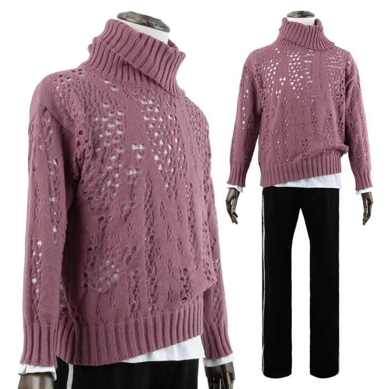 Holoun Blue Lock Anime Sae Itoshi kostým parochňu Casual Daily Noste svetrové nohavice Outfit Rose Rose Net Sythetic Fiber Darček Cosplay