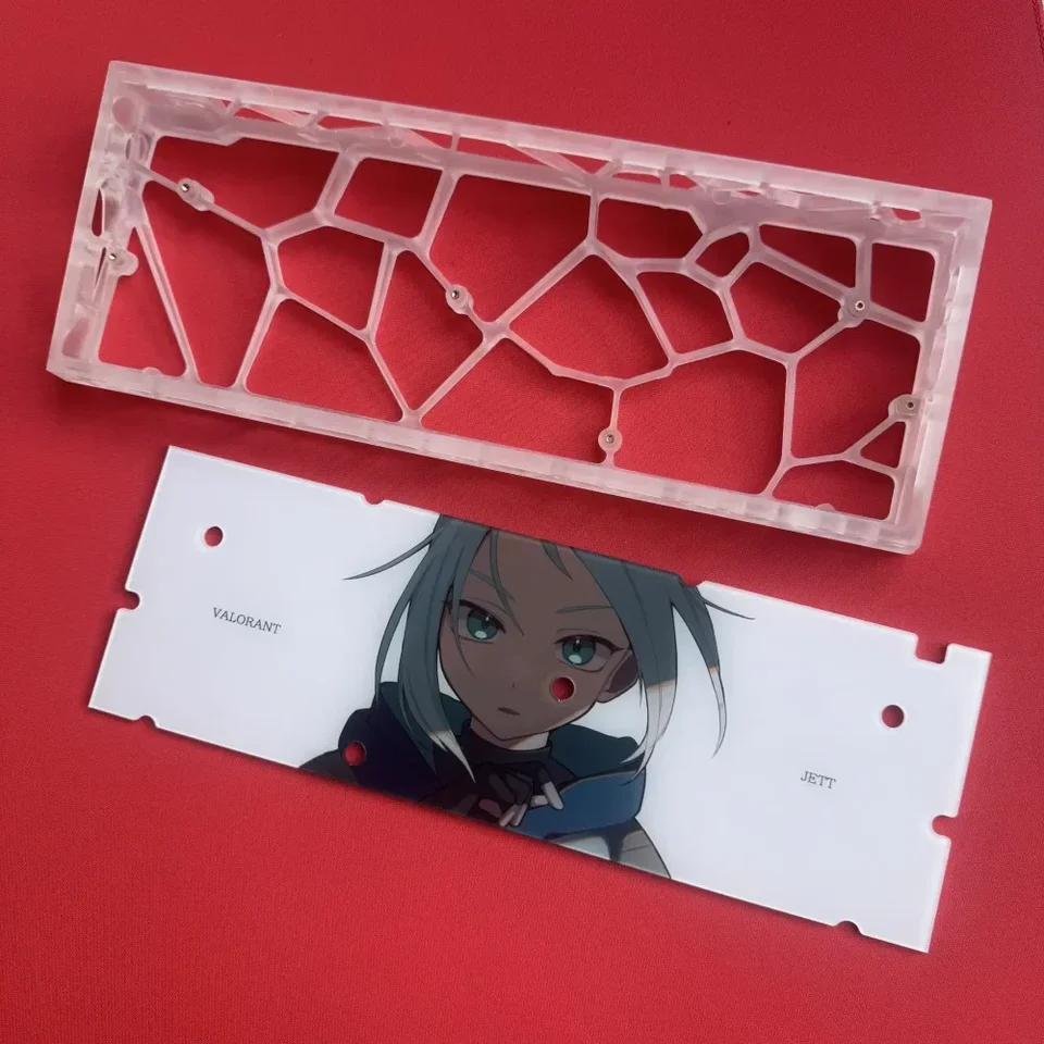 Holy60 Klávesnica Príslušenstvo Vlastné matné letecké priehľadné duté puzdro 3D tlač Acryl Keyboard Shell Board DIY Teclado Gamer