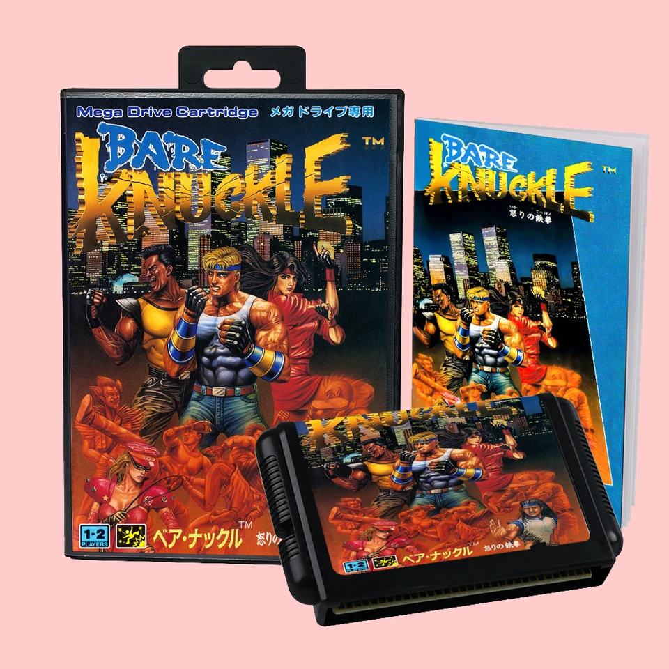 Holá Knuckle Japan Version Game Card Box Manual pre 16 bitov Sega MD Megadrive Genesis Consoles